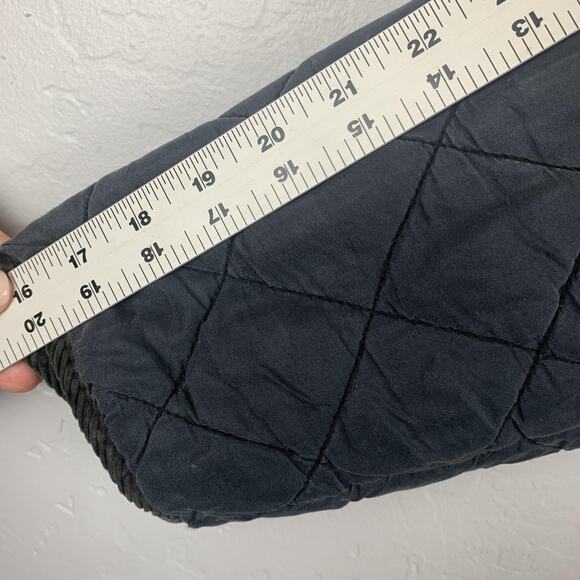 O'Kief & O'Kief Barn Jacket Womens Blue Medium Petite Quilted Silk Corduroy - Picture 8 of 9